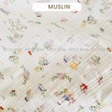  Gối 2-in-1 muslin Hoa Gấu 