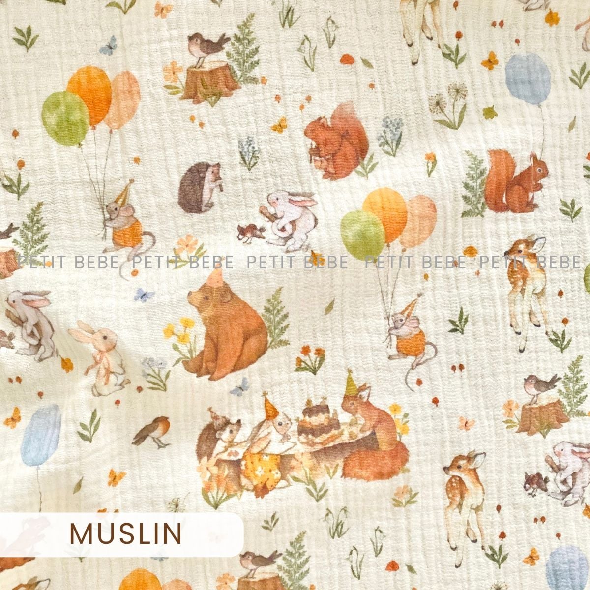  Khăn tắm 100x100cm cho bé Petit Bebe 