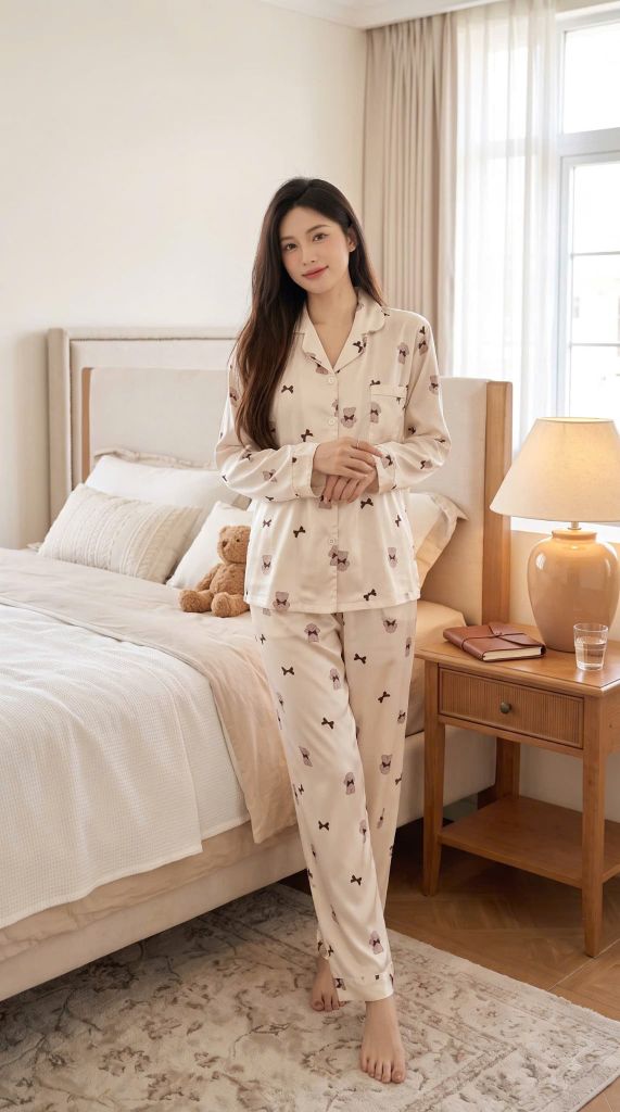Pijama Lụa Latin Premium TDQD - LDD-200