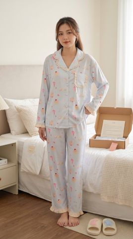 Pijama Lụa Latin Premium TDQD - LDD-212