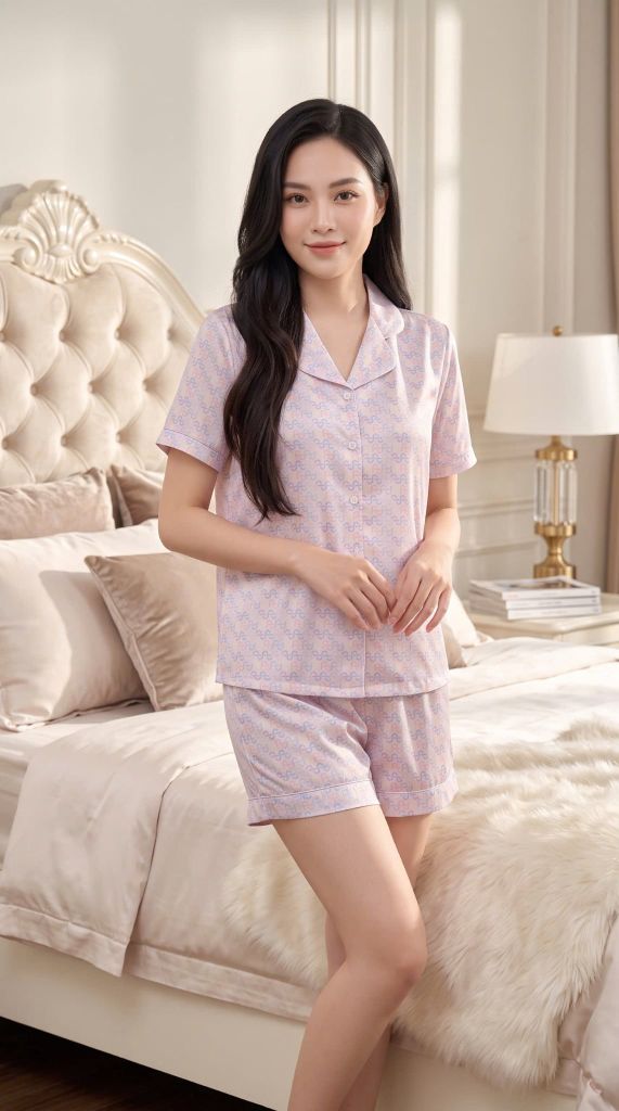 Pijama Lụa Latin Premium TNQN - LNN-214