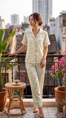 Pijama Lụa Latin Premium TNQD - LND-214