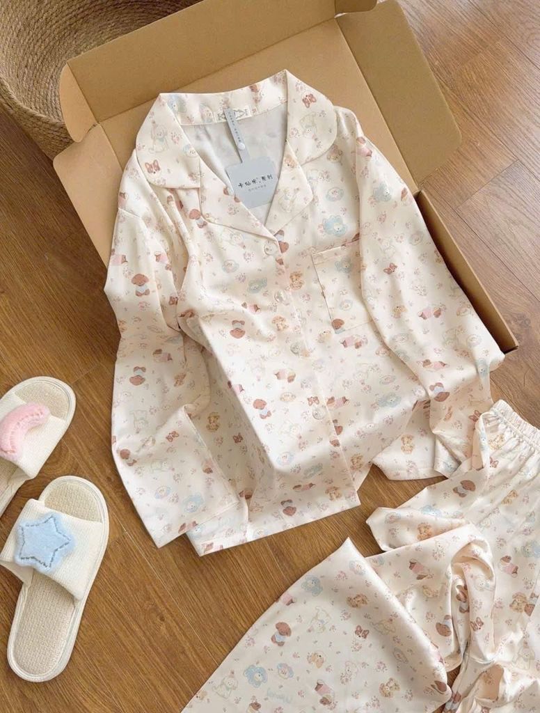 Pijama Lụa Latin Premium TDQD - LDD-215
