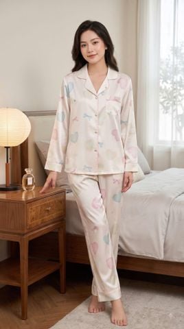 Pijama Lụa Latin Premium TDQD - LDD-202