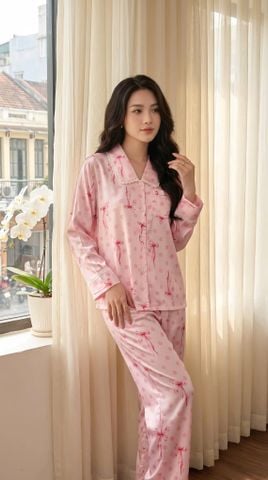 Pijama Lụa Latin Premium TDQD - LDD-203