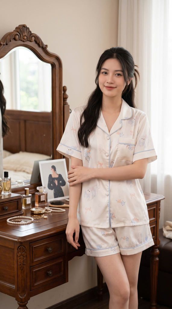Pijama Lụa Latin Premium TNQN - LNN-203