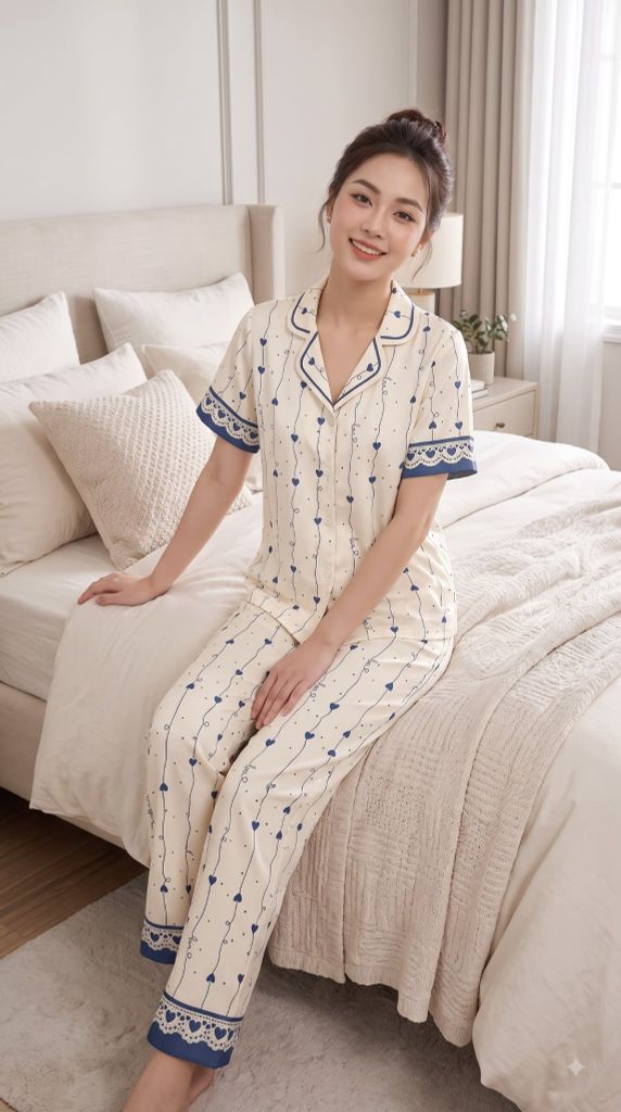 Pijama Lụa Latin Premium TNQD - LND-203