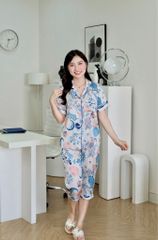 Pijama lụa Latin TNQL - Meadow White