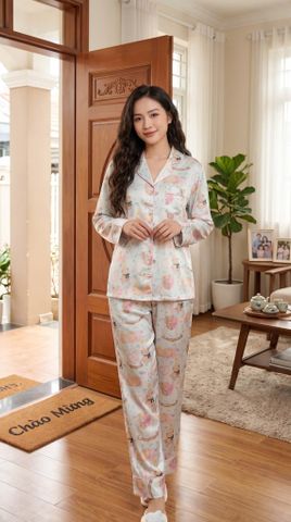 Pijama Lụa Latin Premium TDQD - LDD-206