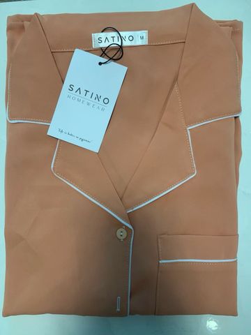Pijama nữ Lụa Mango màu trơn TNQD Satino - Olive
