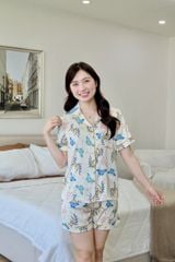 Pijama Lụa Latin TNQN - Flutter Cream