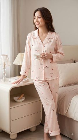 Pijama Lụa Latin Premium TDQD - LDD-204