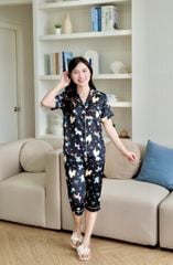 Pijama lụa Latin TNQL - Aurora Black