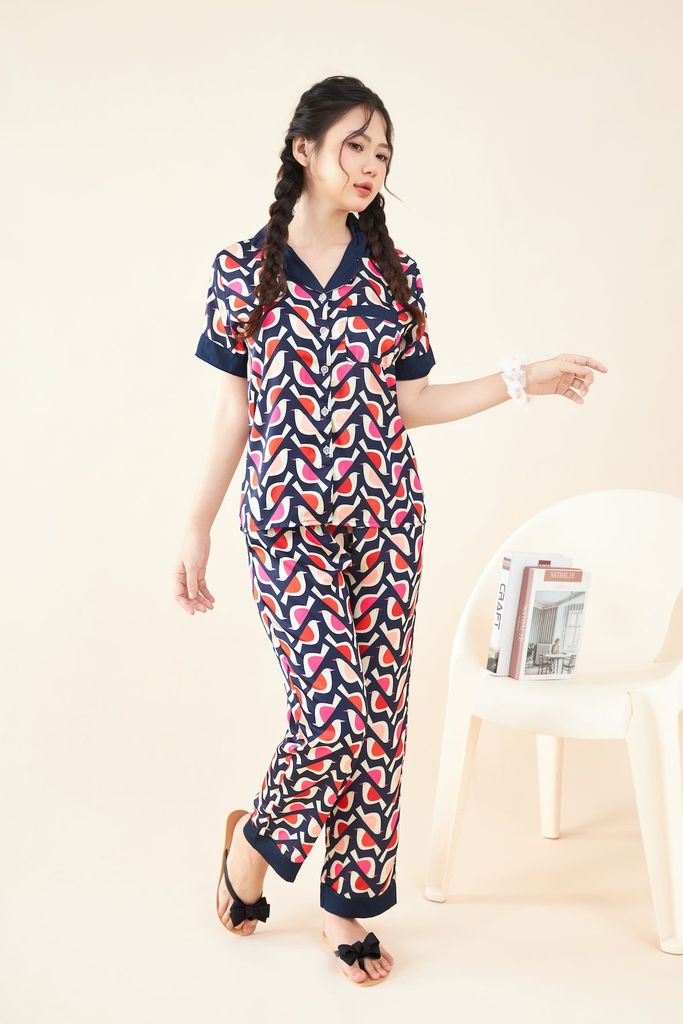 Pijama lụa Latin TNQD - Hana
