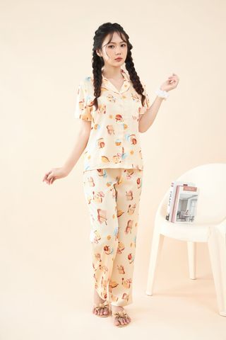 Pijama lụa Latin TNQD - Hana