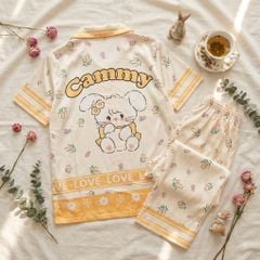 Pijama lụa Latin TNQD - Cammy Yellow