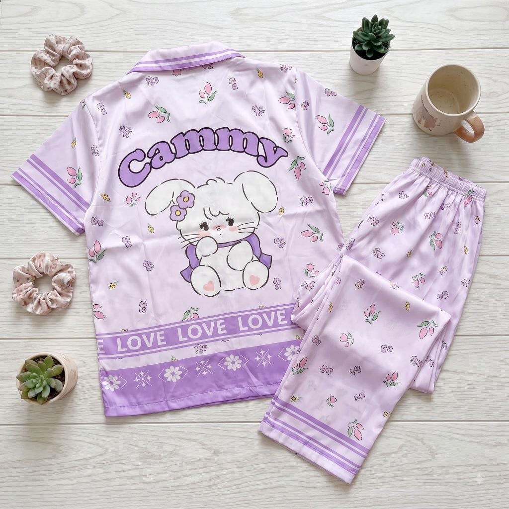 Pijama lụa Latin TNQD - Cammy Lilac