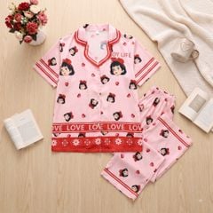 Pijama lụa Latin TNQD - Dolly Red
