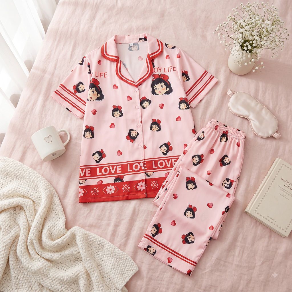 Pijama lụa Latin TNQD - Dolly Red