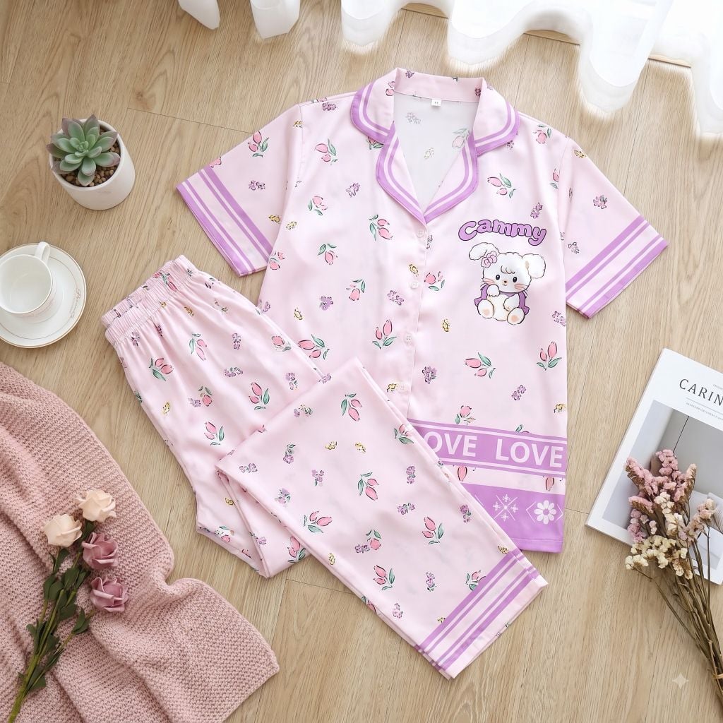 Pijama lụa Latin TNQD - Cammy Lilac