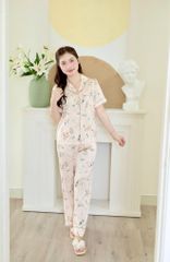 Pijama Lụa latin mềm mại, sang trọng Satino TNQD - Peacock Nude