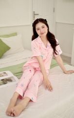 Pijama lụa Latin TNQD - Betti Pink