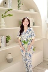 Pijama lụa Latin TNQD - Sparrow Ivory