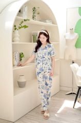 Pijama lụa Latin TNQD - Sparrow Ivory
