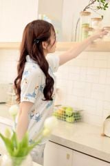 Pijama lụa Latin TNQD - Toco Light Blue