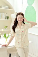 Pijama lụa Latin TNQD - Brisa Cream