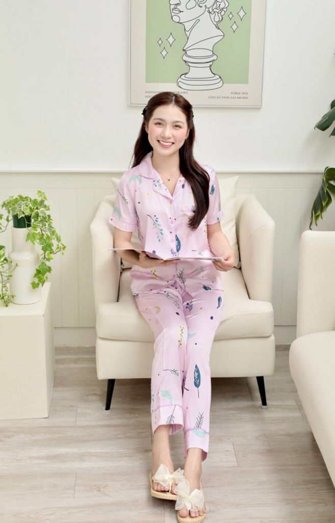 Pijama lụa Latin TNQD - Moonlit Lilac