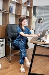 Pijama lụa Latin TNQD - Cosmic Mallard Green