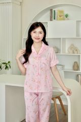 Pijama lụa Latin TNQD - Petal Pink