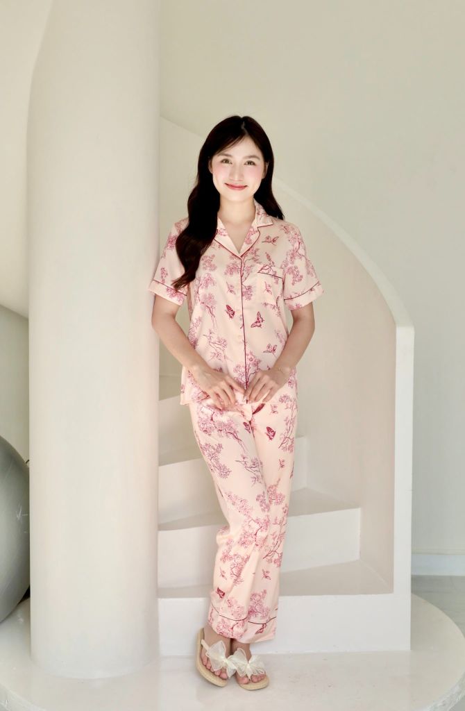 Pijama lụa Latin TNQD - Micha Peach