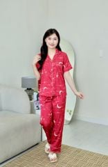 Pijama lụa Latin TNQD - Stardust Red
