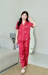 Pijama lụa Latin TNQD - Stardust Red