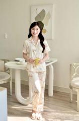 Pijama lụa Latin TNQD - Ponny Cream