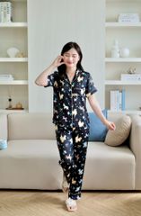 Pijama lụa Latin TNQD - Aurora Black