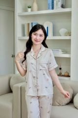 Pijama lụa Latin TNQD - Cuddle Beige
