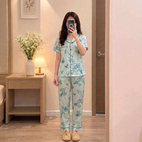 Pijama Lụa Latin TNQD - Micha Green
