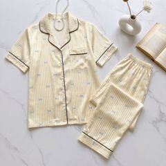Pijama Lụa Latin TNQD - Ballet Yellow