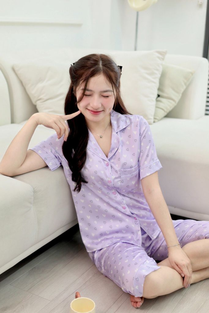 Pijama Lụa latin mềm mại, sang trọng Satino TNQL - Lux Lilac
