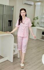 Pijama Lụa latin mềm mại, sang trọng Satino TNQL - Tulip Pink
