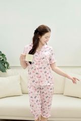 Pijama Lụa latin mềm mại, sang trọng Satino TNQL - Twinky Pink