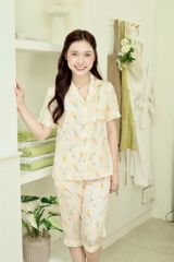 Pijama Lụa latin mềm mại, sang trọng Satino TNQL - Narci Ivory