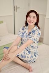Pijama lụa Latin TNQL - Sparrow Ivory