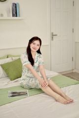Pijama lụa Latin TNQL - Fiore Ivory