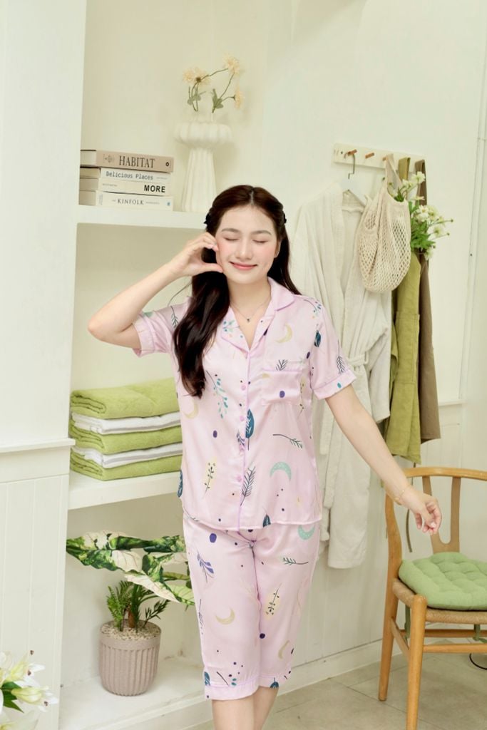 Pijama lụa Latin TNQL - Moonlit Lilac