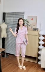 Pijama lụa Latin TNQL - Blossom Baby Pink