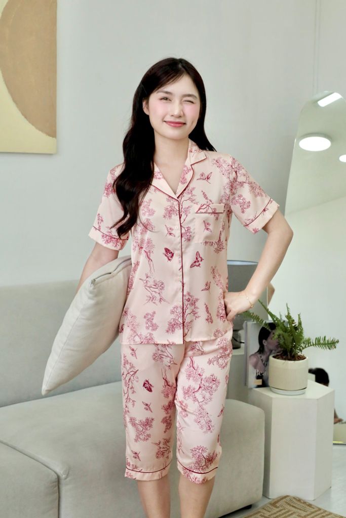 Pijama lụa Latin TNQL - Micha Peach